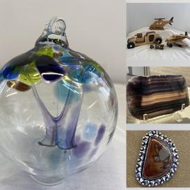 MaxSold Auction: This online auction features 925 sterling jewelry, original wall art, art glass, fossils, scarves, books, new Avon products and much more!